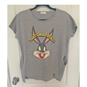 Bugs Bunny short sleeve grey ladies T-shirt